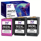 Cartucho de tinta | Paquete de 3 cartuchos de impresora multipack compatibles con HP 302XL HP 302 para HP DeskJet 1110, DeskJet 2130 3630 3636