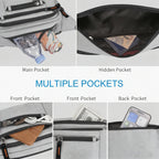 Riñonera multifuncional de nailon de alta calidad, unisex, apta para senderismo, correr, ciclismo al aire libre, bolsa de cinturón cruzada de gran capacidad