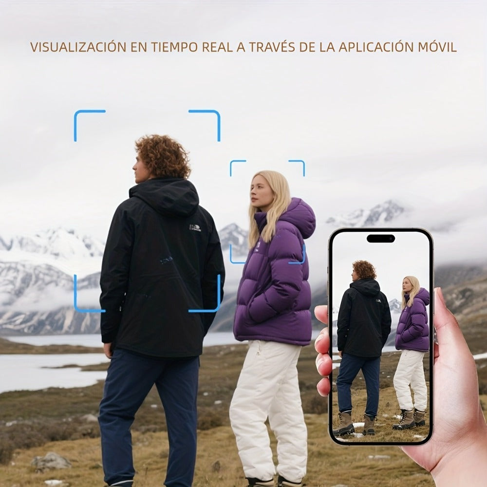 Cámara Inalámbrica HD 1080P Portátil con Control Remoto a Través de la App Móvil, Grabación de Audio y Video, Fácil de Usar, Expandible con Tarjeta TF, Grabación en Bucle, Ideal para Seguridad en el Hogar, Deportes, Investigaciones, Registros de Aprendiza