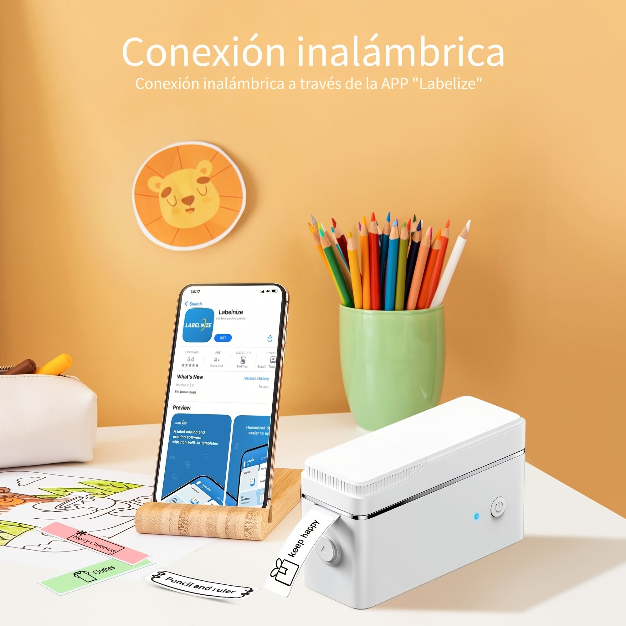 Impresora de etiquetas portátil inalámbrico | Organización, envíos y comercio