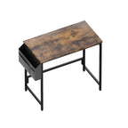 Escritorio, Escritorio para Computadora, Mesa Pequeña, 100 X 48 X 72 Cm/40X19X28In, Mesa de Oficina con Bolsa de Almacenamiento, Mesa para PC para Oficina, Estudio, Dormitorio, Estructura de Metal, Moderno y Fácil