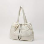 Bolso tote acolchado imprescindible 2026 - Bolso de hombro cruzado acolchado | Bolso de mano de gran capacidad inspirado en abrigo para mujer (Organizador multibolsillos)