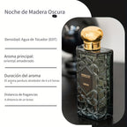 NOIR WOOD NIGHTPERFUME Fragancia AMADERA NOCTURNA 100ml/3.4Fl.Oz Aroma Amaderado, Perfumes de Lujo, Amaderado Fresco, Larga Duración, Fresco, Suave y Confortante, Fragancia Signatura, GRACEFUL FRAGRANCE