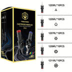 Poseidon V5 50pcs Agujas de Cartucho para Tatuaje de Tamaño Mixto Surtido | Round Liner Shader Curved/Round 5RL 7RL 9RL 5RS 7RS 9RS 7RM 7M1 15M1 15RM Agujas Desechables para Tatuajes para Suministros de Tatuaje