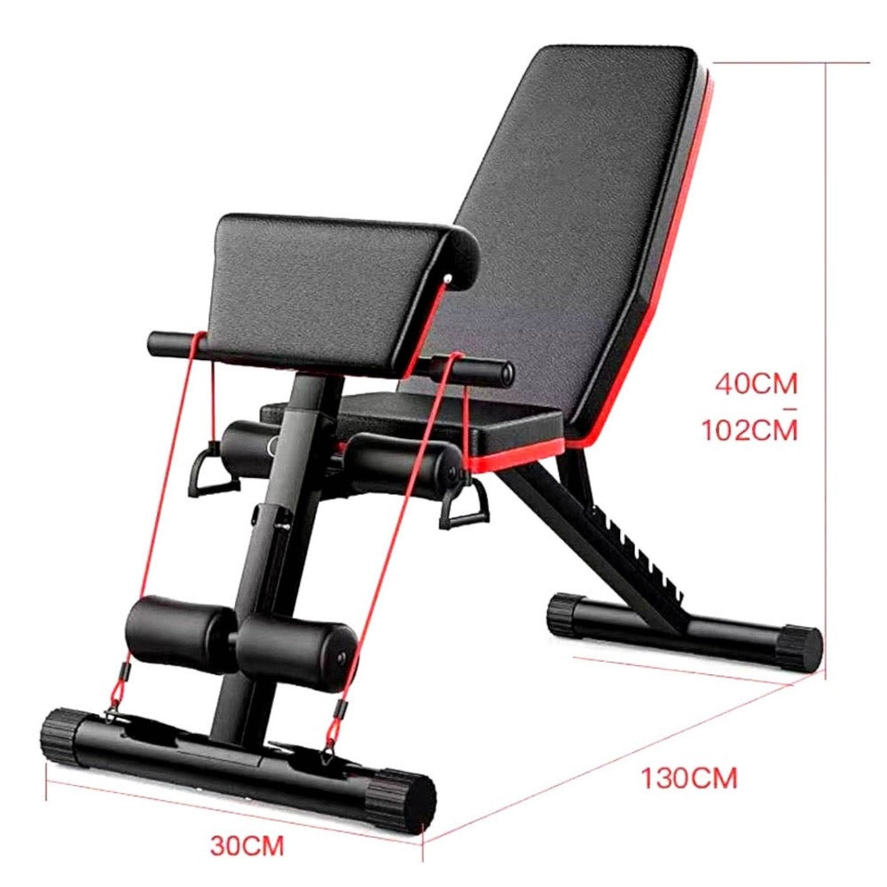 Banco de Mancuerna Plegable Inclinable Banco de Pesas Musculación Multifuncional para Entrenamiento Completo Máquina de Fitness Gimnasio Hogar detail image - detail view 15