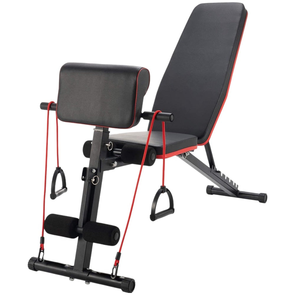 Banco de Mancuerna Plegable Inclinable Banco de Pesas Musculación Multifuncional para Entrenamiento Completo Máquina de Fitness Gimnasio Hogar detail image - detail view 5
