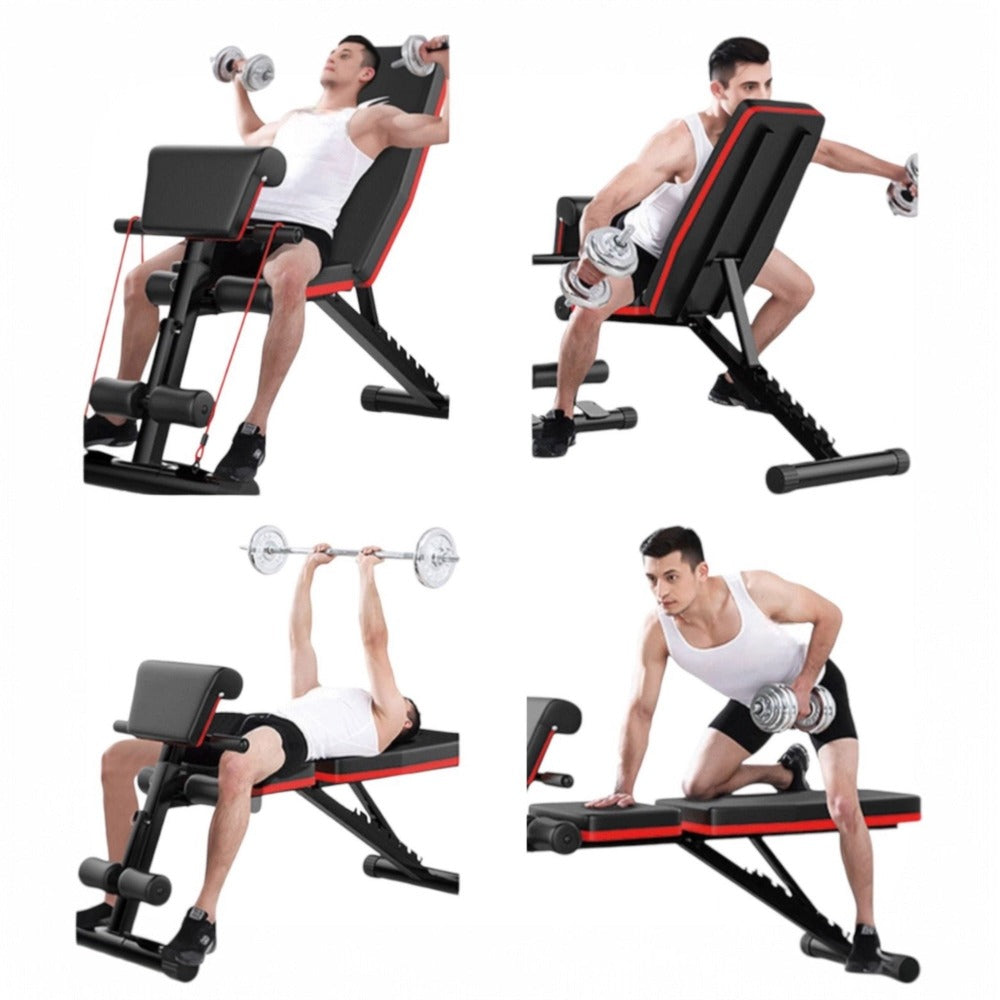 Banco de Mancuerna Plegable Inclinable Banco de Pesas Musculación Multifuncional para Entrenamiento Completo Máquina de Fitness Gimnasio Hogar detail image - detail view 7
