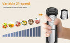 Batidora de Mano 9 en 1 - Varilla de Acero Inoxidable con 5 Velocidades, Picadora, Batidor y Espumador de Leche. Ideal para Carne, Puré de Patatas y Comida para Bebés detail image - detail view 11