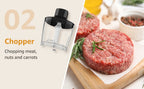 Batidora de Mano 9 en 1 - Varilla de Acero Inoxidable con 5 Velocidades, Picadora, Batidor y Espumador de Leche. Ideal para Carne, Puré de Patatas y Comida para Bebés detail image - detail view 13