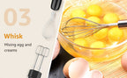Batidora de Mano 9 en 1 - Varilla de Acero Inoxidable con 5 Velocidades, Picadora, Batidor y Espumador de Leche. Ideal para Carne, Puré de Patatas y Comida para Bebés detail image - detail view 14