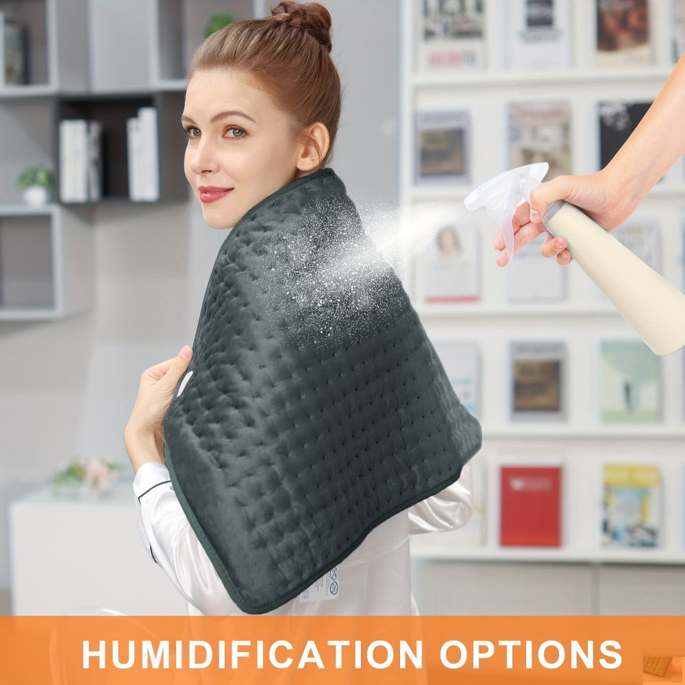 Almohadilla Térmica - 6 Niveles de Calor, hasta 140°F, Apagado Automático a las 2 Horas, 84 cm × 43 cm / 60 cm × 30 cm, Franela Suave, Lavable a Máquina, para Calentar Cuello, Hombro, Rodilla y Pierna, un Regalo para Hombres, Mamá y Papá, el Regalo Perfec