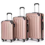 Juego de Equipaje que Incluye una Maleta de Cabina de 20 Pulgadas, una Maleta de Viaje Expandible con Ruedas Giratorias de 360 Grados, Cerradura con Contraseña, Gran Capacidad, un Equipaje de Bodega de 28 Pulgadas y un Equipaje de Mano para Viajes