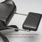 Silla de Juegos Furnishia con Reposapiés, Silla de Computadora Ajustable en Altura con Soporte Lumbar y Reposacabezas para Adultos, Silla de Oficina Giratoria 360 Grados para Oficina, Dormitorio, Estación de Trabajo Robusta