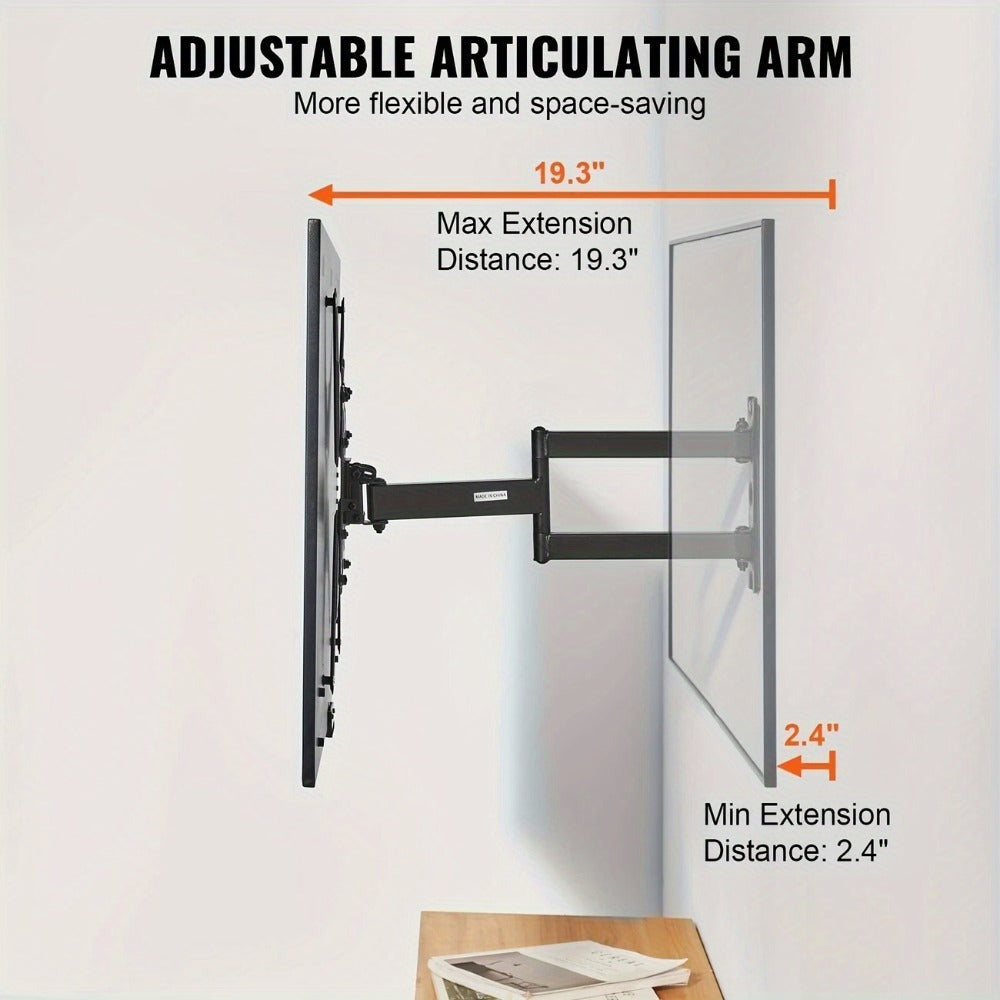 Soporte de pared para TV ajustable de 22KG con soporte de pantalla giratorio y inclinable, máximo VESA 400X400, adecuado para TVs y monitores de 14-55 pulgadas (modelo NS-117B-2)