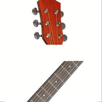 Guitarra Folk Brillante de 40 Pulgadas, Ideal para Novatos, Adultos Principiantes, una Herramienta de Práctica y una Guitarra Acústica Fácil de Usar para Estudiantes