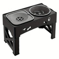 Comedero para mascotas | 1 Set Comedero Elevado para Mascotas, Soporte Ajustable de Doble Tazón para Perros y Gatos, Estación de Alimentación