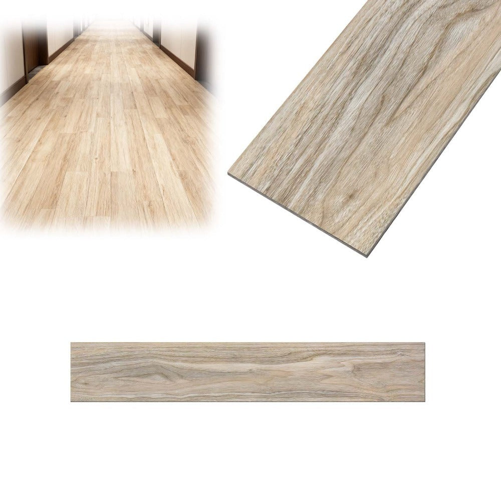 Pisos de Vinilo PVC Autoadhesivos con Aspecto de Madera - 18/36 Piezas, Baldosas Despegables para Cocina, Sala, Balcón - 2.51m²/5.02m²