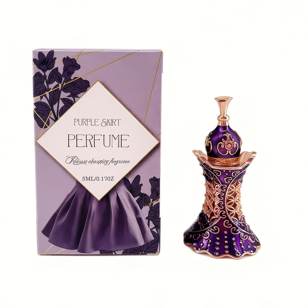 Aceite de perfume árabe para mujer que abre con rosa, mezclado con vainilla cálida y dulce, y termina con notas de almizcle y madera entrelazadas y asentadas, dejando una fragancia duradera y memorable. Su pequeño tamaño lo hace fácil de llevar