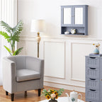 Costoffs Armario con Espejo para Baño con Puerta de Espejo, Armario Colgante para Baño con Espejo de Pared con 3 Estantes 56 Cm X 13 Cm X 58 Cm