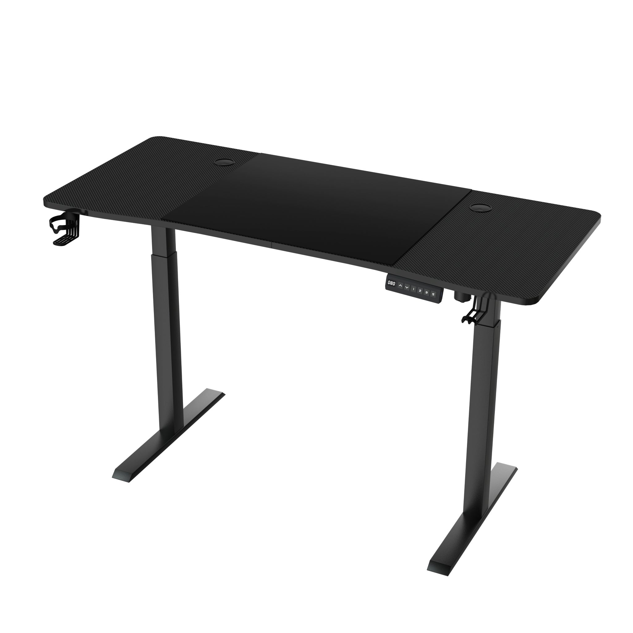 Escritorio Elevable Ajustable en Altura 120/140/160Cm X 60Cm con Función de Memoria, Puerto Tipo-C, Portavasos y Gancho para Auriculares, para Oficina en Casa/Gaming, Escritorio Elevable Eléctrico, Escritorio para Computadora de Oficina/Gaming para Hogar/
