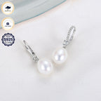 Caja de Regalo YAMI, Pendientes de Perlas de Agua Dulce para Mujer, Pendientes de Perlas de Agua Dulce, Blanco/Morado/, Pendientes de Plata Esterlina 925 Hipoalergénicos, Adecuados para Regalos de Joyería para Mujer en Cualquier Ocasión, Regalos de Cumple