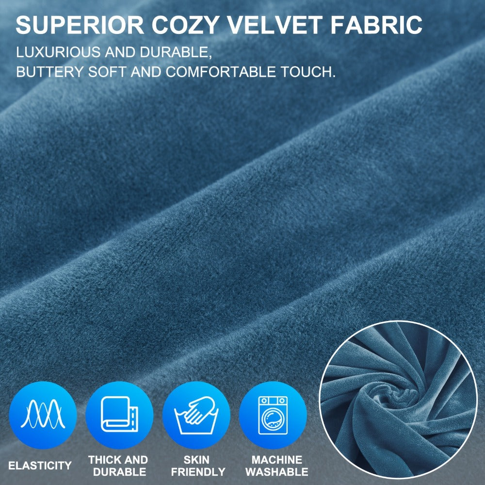 Fundas para Sofá de Terciopelo Ystyle, Funda para Sofá de 3 Plazas con Apoyabrazos, Funda Antirrayaduras para Gatos, Funda Elástica para Sofá, Funda Universally Lavable y Antideslizante, Gris
