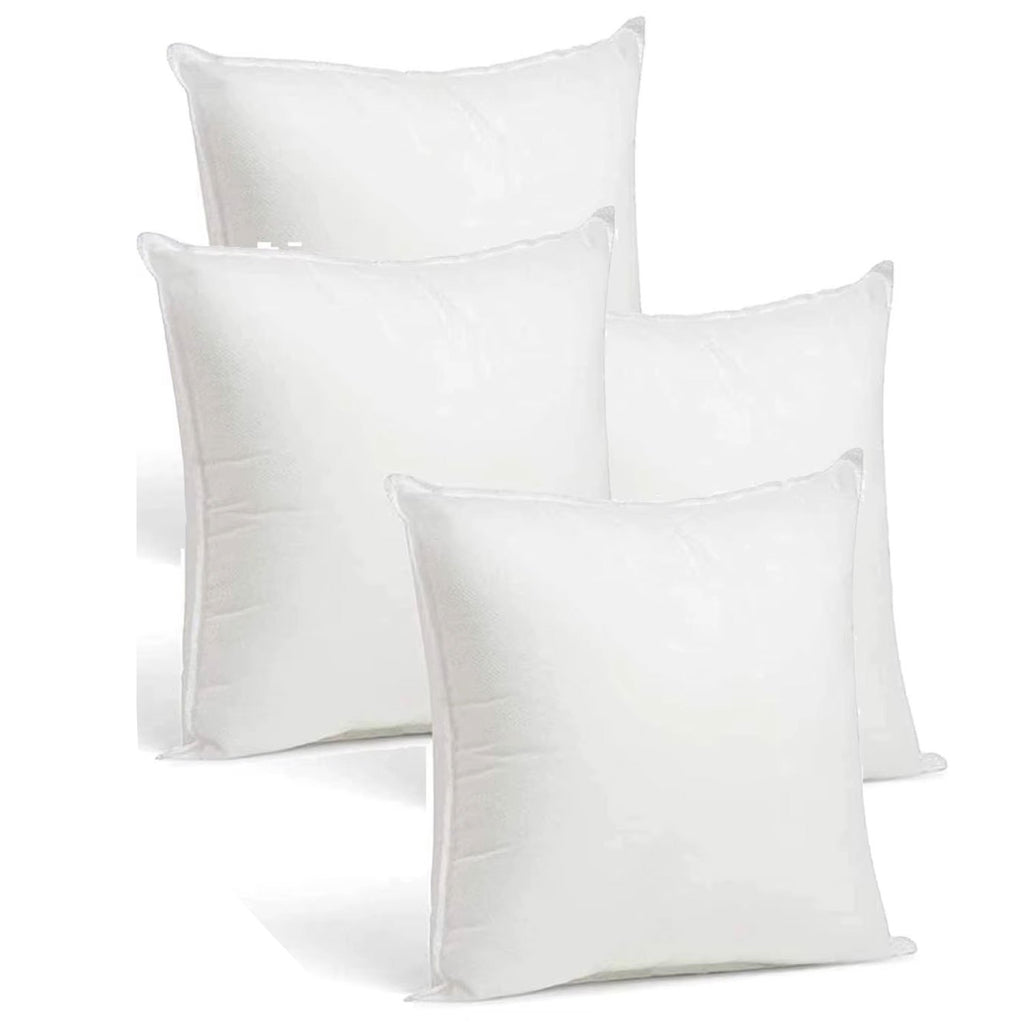 4 Unidades Relleno de Cojín Decorativo 45x45cm - Fibra Hueca Siliconizada para Sofá, Cama o Coche