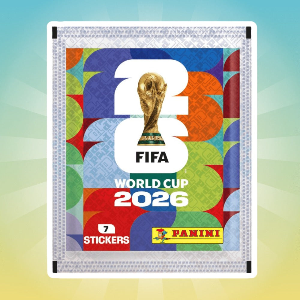 Paquetes de 25 pegatinas aleatorias Panini Copa Mundial de la FIFA 2026 – 25 bolsas selladas, 175 pegatinas surtidas al azar