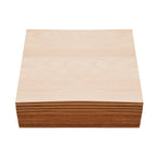 Paquete de 30 hojas de madera de abedul sin terminar de 12 x 12 x 1/8 pulgadas - 3 mm de grosor, ideal para manualidades.