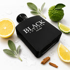 Perfume para hombre 100 ml, Black Intense Eau de Parfum, fragancia fresca cítrica y amaderada con limón, bergamota, vainilla y sándalo para hombre
