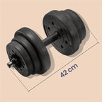 Par de mancuernas, cada una de 10 kg, pesas ajustables ideales para entrenamientos, fitness y levantamiento de pesas en casa tanto para hombres como para mujeres