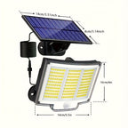 Luces solares LED para exterior 2 piezas | Jardín, pared y seguridad exterior