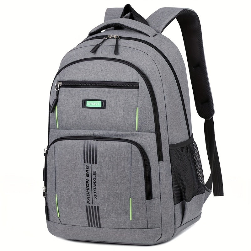 Mochila para hombre, multi-compartimento, gran capacidad, mochila de viaje de moda, bolsa para portátil, mochila escolar para ir al trabajo