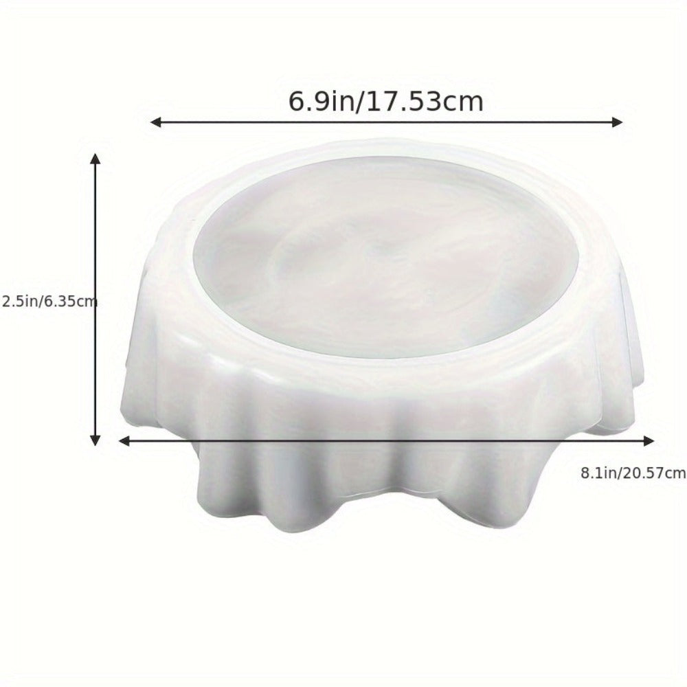 Molde de resina para bandeja asimétrica de gran tamaño - Molde de concreto de resina epoxi distintivo para almacenamiento, soporte de bandeja espacioso para candelabros, organizador inusual para joyería y maquillaje, ideal para macetas de suculentas y man