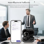 Auriculares Bluetooth | MINISO M98 Auriculares Inalámbricos con Traducción AI - Diseño Abierto, Soporta 135 Idiomas en Tiempo Real, Pantalla HD a
