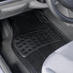 Alfombrillas Antideslizantes para Coche Alfombrillas Delanteras Set de 4 Alfombrillas Universales para Coche, Material PVC Duradero, Diseño Antideslizante y de Alta Gravedad, Instalación Fácil y Protección Completa para el Interior del Vehículo, Fácil de