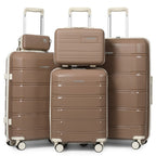 Juego de equipaje de viaje Joyway, 20 pulgadas, 24 pulgadas, 28 pulgadas, juego de equipaje de mano, con ruedas giratorias, bolsa de viaje y neceser