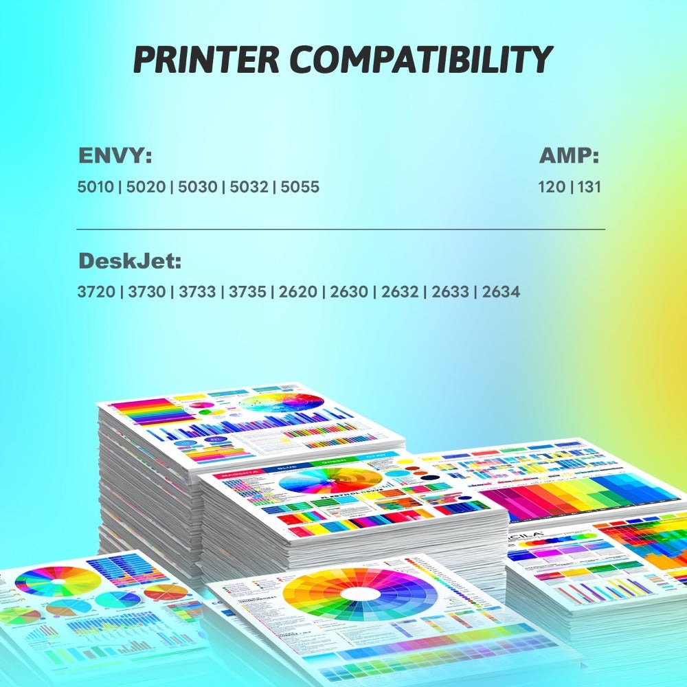 Cartuchos de tinta 304XL Color Negro Compatibles con Ink 304XL, compatibles con HP Deskjet 2620 2630 2632 3720 3721 3723 3724 3730 y HP Envy 5010 5020 5030 5032 5034 5052 5055