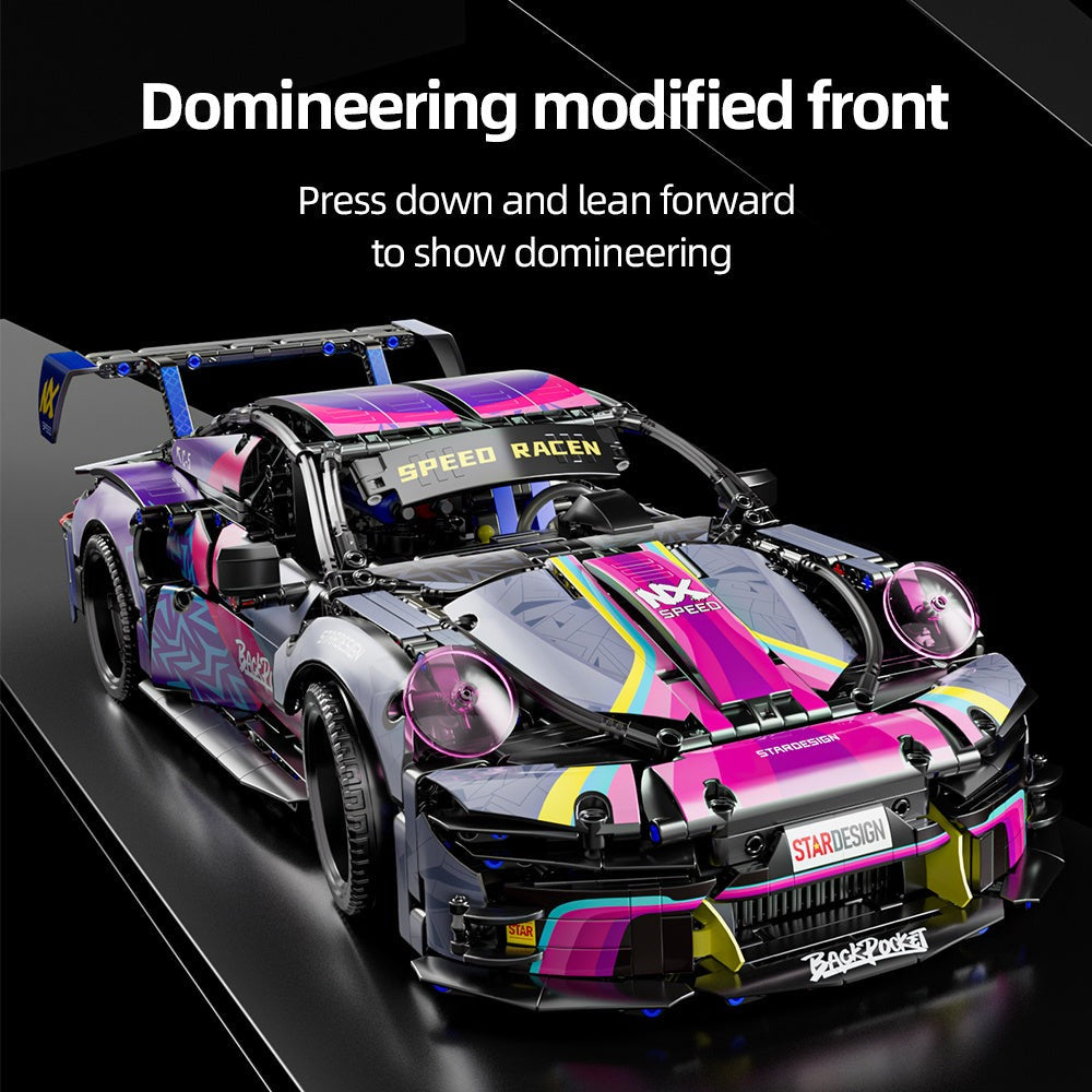 Serie 1:10, Modelo de Coche Deportivo para Armar, Bloques de Construcción Geniales de la Serie de Coches Deportivos, Diseño con Sentido de Ciencia y Tecnología, Empalme Simple y de Buena Operación, Adecuado para Coleccionistas, Regalo para Festivales y Cu