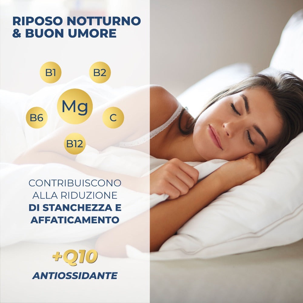SUPREME MAGNESIO BISGLICINATO 450Mg (Hasta 4 Meses) 240 Pastillas - Complejo Premium | Vitamina B12, B1, B2, B6, C y Coenzima Q10 | Suplemento - Vegano y Hecho en Italia