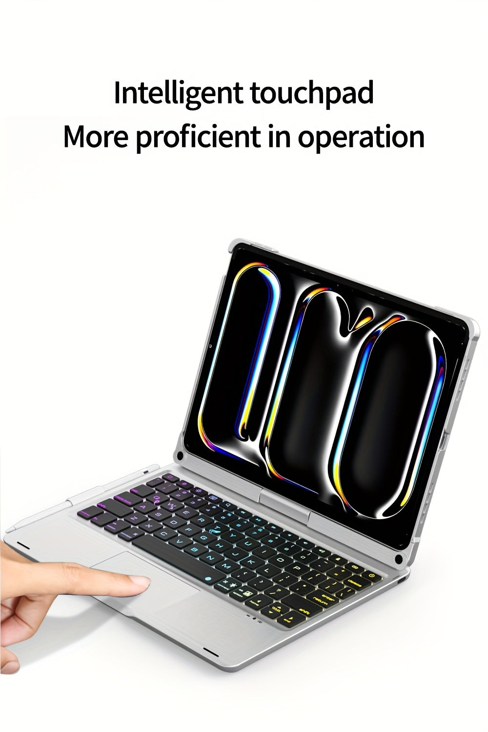 Funda giratoria con teclado para iPad | Trabajo, estudio y protección