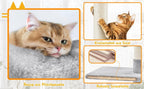 Árbol para gatos Costoffs de techo alto, altura ajustable de 226 cm a 266 cm, poste rascador multinivel con cama para gatos, plataformas y caseta