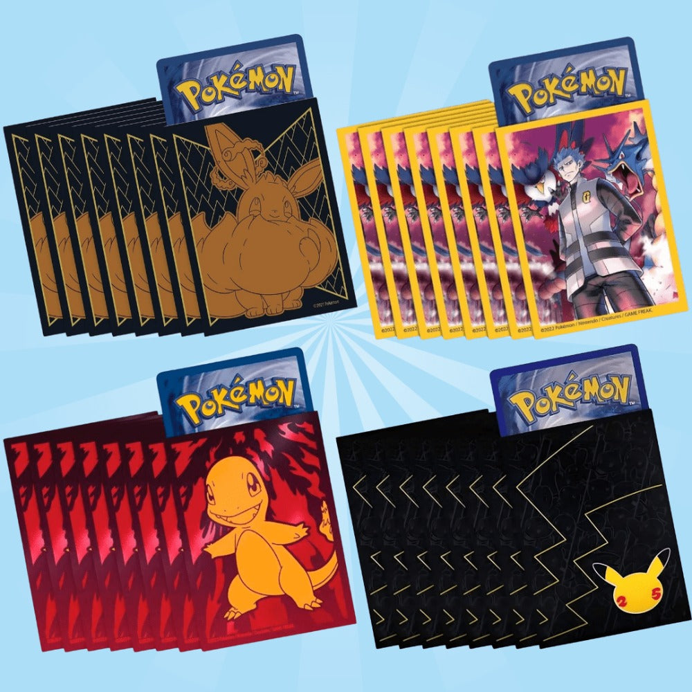 Fundas de Entrenador Elite para Pokémon – 65 Piezas | Selección Aleatoria, Protección para Cartas Coleccionables