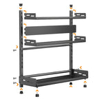 Estante de cocina de tres niveles para especias. Estante de almacenamiento de cocina multifuncional, estante para guardar especias, estante para cuchillos, estante para vajilla, estante para especias, gabinete de cocina, estante de almacenamiento de escri