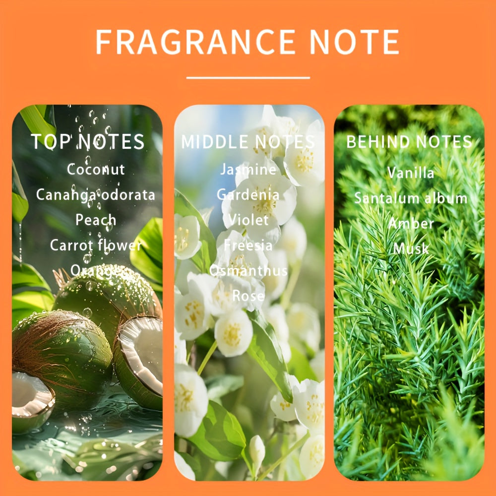 Perfume romántico naranja para mujer, 2/1 pieza, Eau de Parfum de 120/60 ml, con una explosión de notas de salida de  y frutales, un corazón de rica fragancia floral y una base cálida y de larga duración. Aroma duradero, una excelente opción para regalos