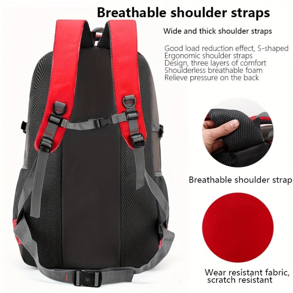 1pc Mochila de Viaje Multifuncional para Exteriores de Gran Capacidad de 80L para Hombres y Mujeres, Camping, Senderismo, Bolso de Hombro Doble