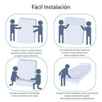 Funda de Colchón con Cremallera - Suave y Resistente con Cremallera para Cama 90/105/135/150 cm.