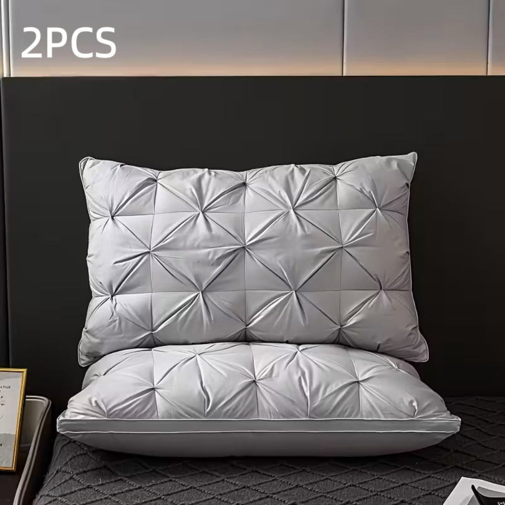 Almohadas 900 g de masaje de algodón para el cuello, ideales para un sueño suave, almohada ergonómica ajustable con soporte contorneado, núcleo de almohada de alta calidad, funda de almohada desmontable