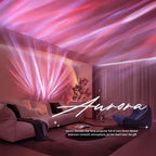 Proyector de luz ambiental | Proyector de aurora boreal LED de 16 colores, luz de noche inalámbrica multicolor, lámpara proyector, con batería