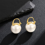 ARTPAGE Aretes de Perlas de Agua Dulce para Mujer con Incrustaciones de Perlas de Alta Calidad, Elegantes y Nobles, Regalo para Mujeres, Madre e Hija, Día de San Valentín, Día de la Madre, Cumpleaños, con Caja de Regalo